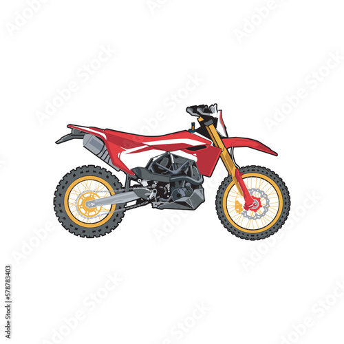 Vector motocross racing shirt design