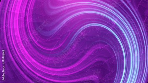 Abstract purple blue polygon tech network with connect technology background. Abstract lines texture background.  © neobianca007