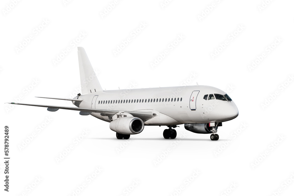 Passenger airplane isolated on white background Passenger airplane isolated on white background
