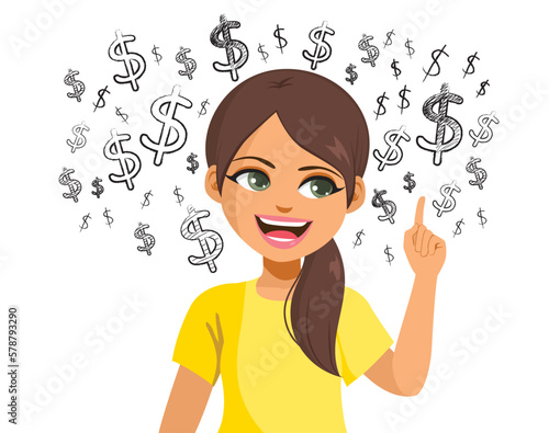 Vector illustration of youn...