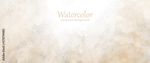 Vector watercolor art background for cover design, poster, cover, banner, flyer, cards. Hand drawn pastel color poster. Watercolour illustration. Place for text. Vintage paper.