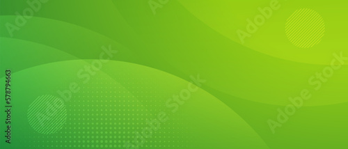 Abstract minimal background with green gradient. modern dynamic shape background for banners and business templates