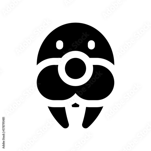 walrus icon for your website design, logo, app, UI. 