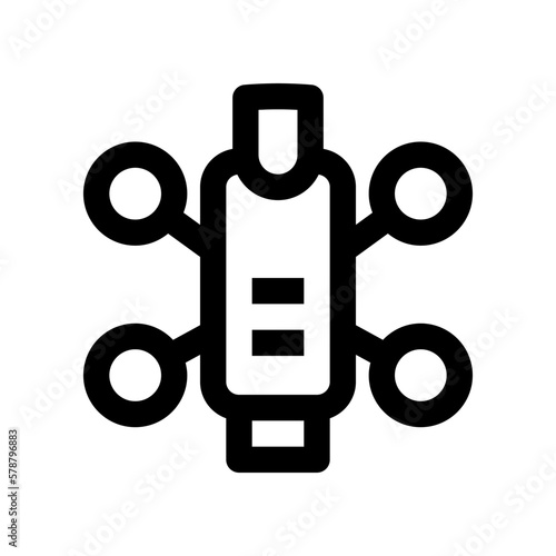 drone icon for your website, mobile, presentation, and logo design.