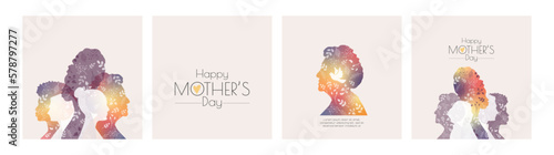 Happy Mother's Day card set.