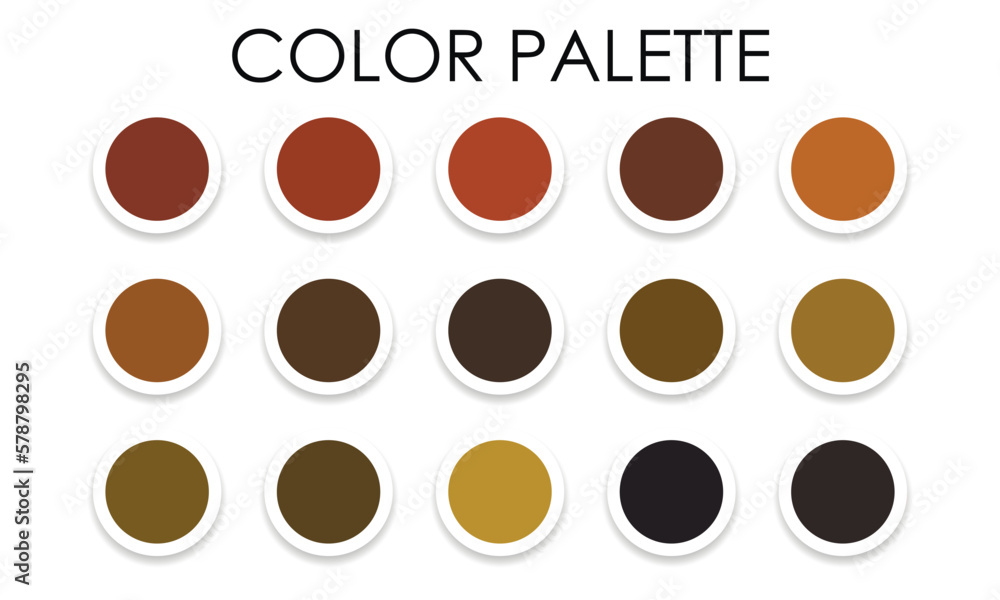 Spring bright color palette. Vector illustration