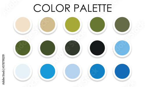 Obraz na płótnie Spring bright color palette. Vector illustration w salonie