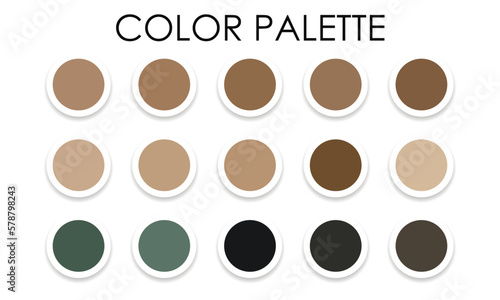 Obraz na płótnie Spring bright color palette. Vector illustration w salonie