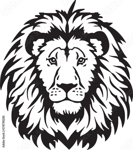 Lion head  lion face vector Illustration  on a isolated background  SVG