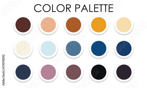 Obraz na płótnie Spring bright color palette. Vector illustration w salonie