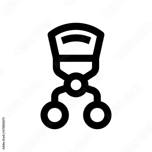 eyelash curler icon for your website design, logo, app, UI. 