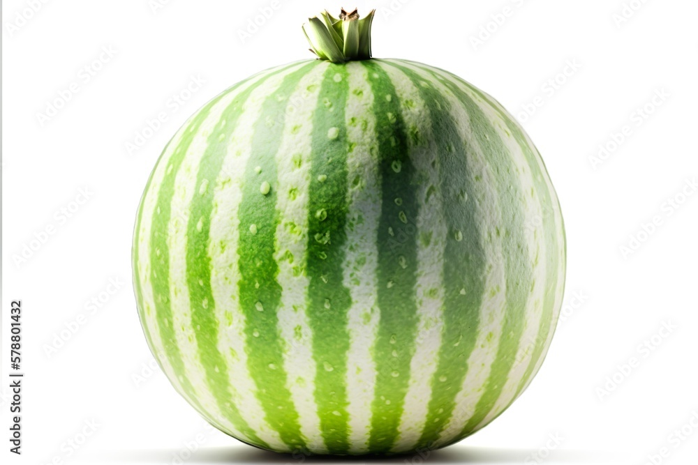 Watermelon on white background. Generative AI illustration Watermelon on white background. Generative AI illustration