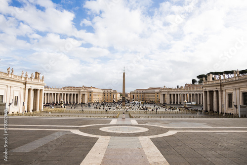St. Peter square in Vatican, Rome, Italy