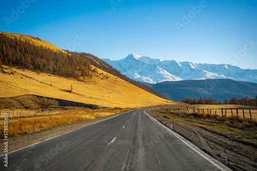 Chuysky tract is Mountain road with beautiful views in Altai, Russia