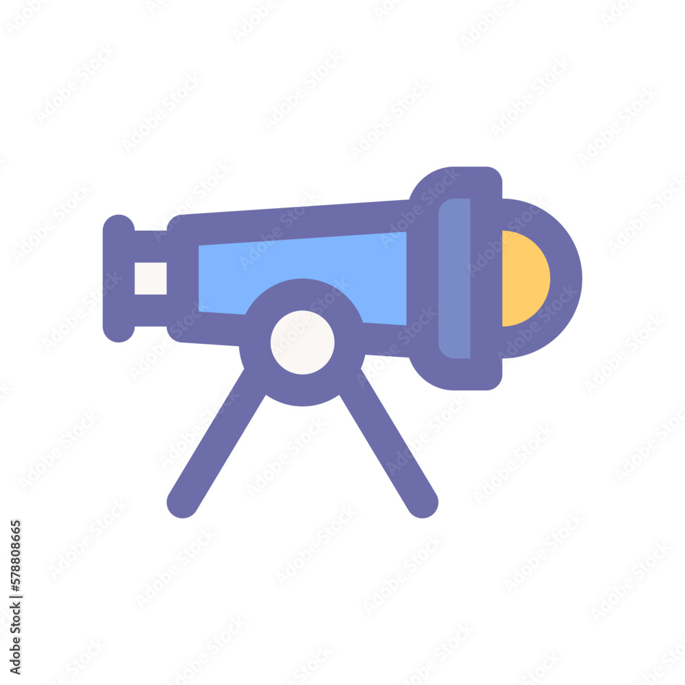 telescope icon for your website design, logo, app, UI. telescope icon for your website design, logo, app, UI.