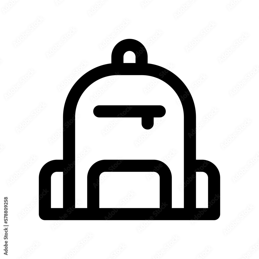 backpack icon for your website design, logo, app, UI. backpack icon for your website design, logo, app, UI.