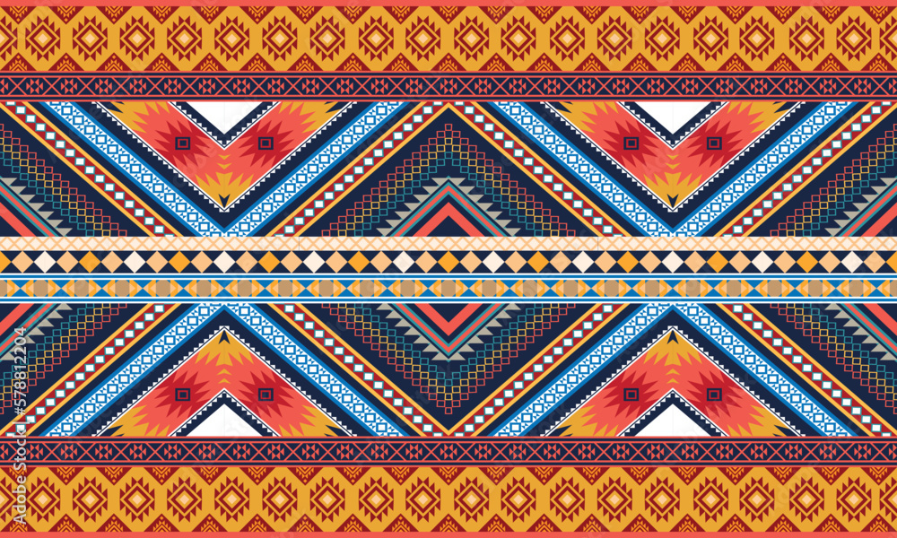 Geometric ethnic pattern for background,fabric,wrapping,clothing,wallpaper,Batik,carpet,embroidery style. Geometric ethnic pattern for background,fabric,wrapping,clothing,wallpaper,Batik,carpet,embroidery style.
