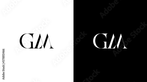 Letter gm initial logo business monogram icon Design