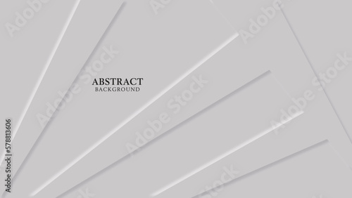 Abstract gray neumorphic shape, geometric vector background in neumorphic style for presentation element or template.