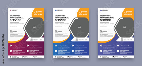 We Provide Professional Service Business or Corporate Flyer Template