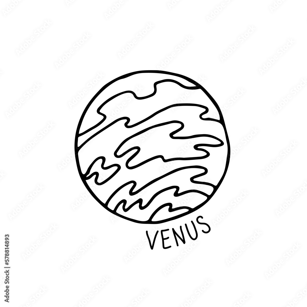 vector of space with planets stars orbit around sun vector of space with planets stars orbit around sun