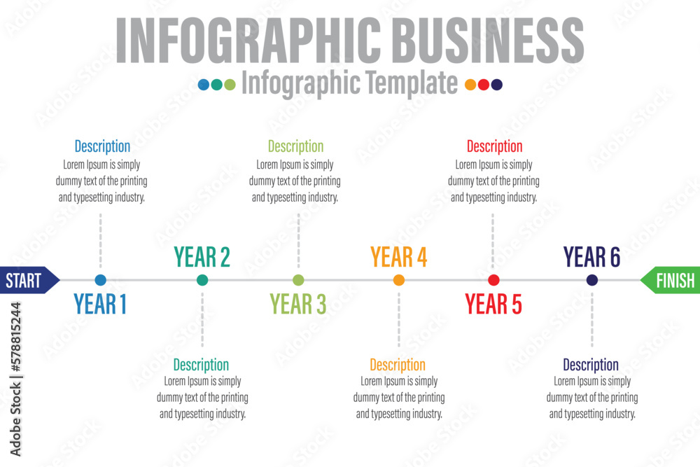 6 Steps modern Timeline diagram calendar with Yearly and pip , presentation vector infographic. Infographic template for business. 6 Steps modern Timeline diagram calendar with Yearly and pip , presentation vector infographic. Infographic template for business.
