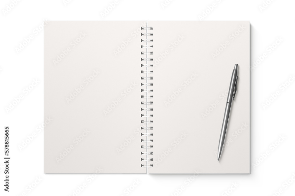 Spiral bound notebook mockup template with white paper cover isolated on a transparent background, PNG. High resolution. Spiral bound notebook mockup template with white paper cover isolated on a transparent background, PNG. High resolution.