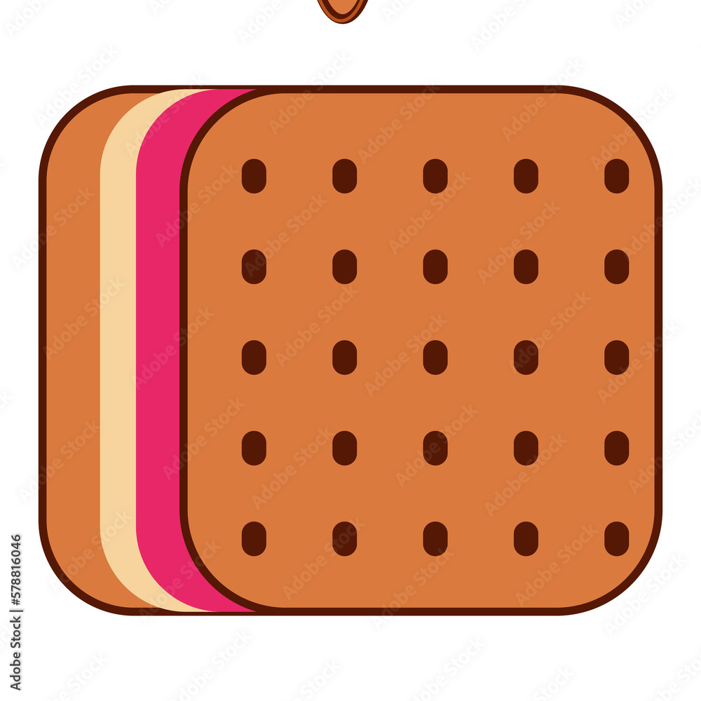 Ice cream dessert icon PNG image with transparent background