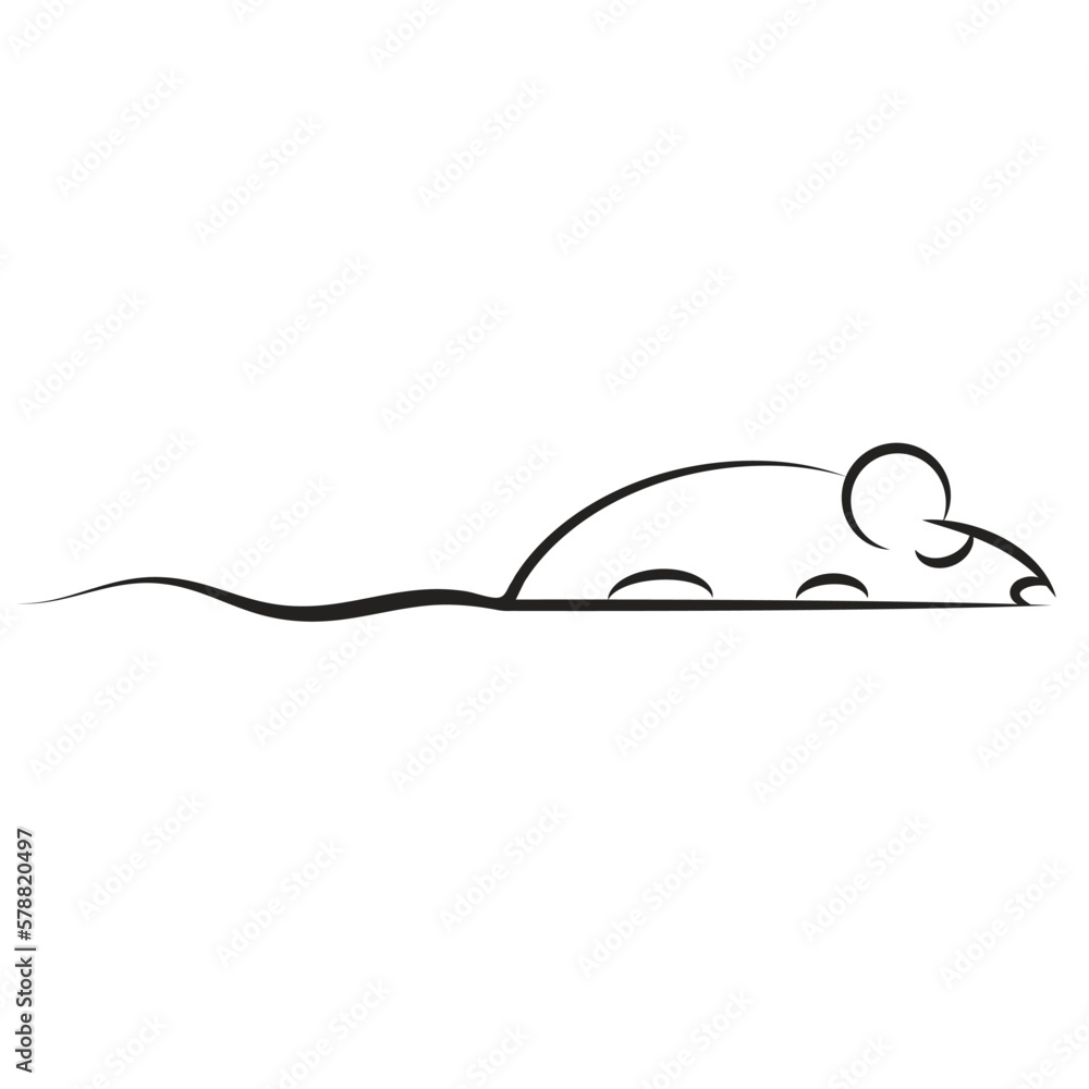 silhouette of mouse icon isolated on white silhouette of mouse icon isolated on white