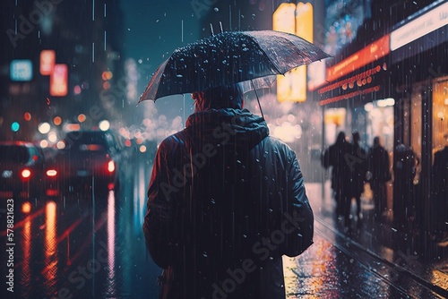 Fotografia rain in the city