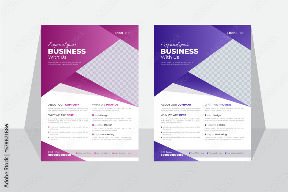 Corporate creative business marketing flyer template bundle, business poster layout, digital marketing agency flyer set,
 advertising flyer, abstract business promotion flyer or vector template design