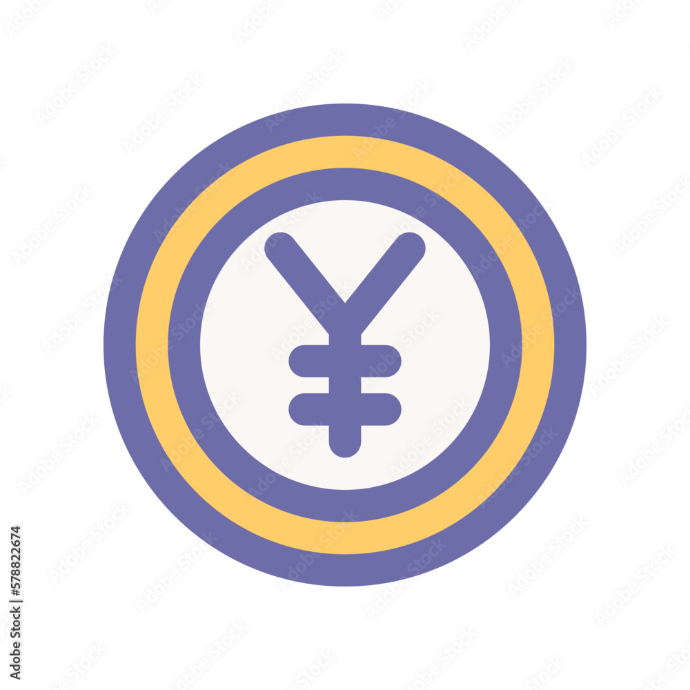 Fototapeta premium yen icon for your website design, logo, app, UI. 