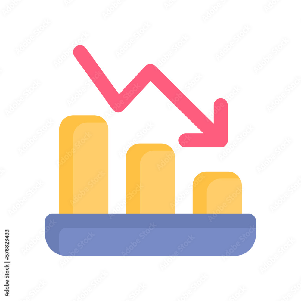 decrease icon for your website design, logo, app, UI. decrease icon for your website design, logo, app, UI.