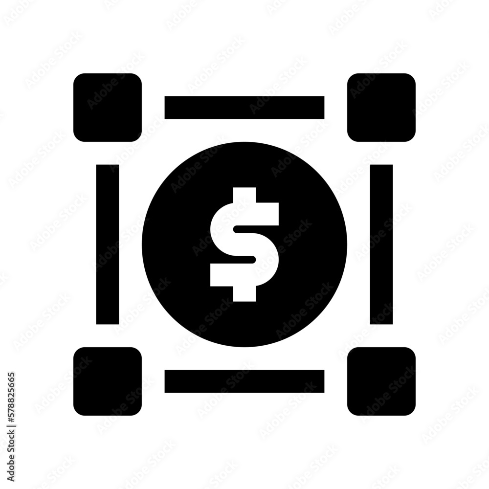 blockchaine icon for your website design, logo, app, UI. 
