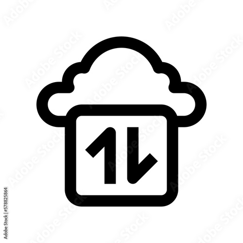 transaction cloude icon for your website design, logo, app, UI. 