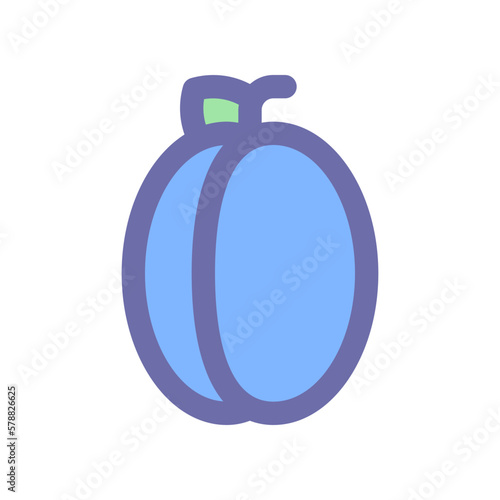 plum icon for your website design, logo, app, UI. 