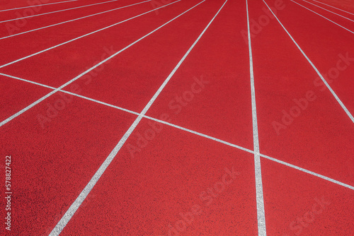 Red background texture with white lines. Track for running. Horizontal  sport theme poster  greeting cards  headers  website and app