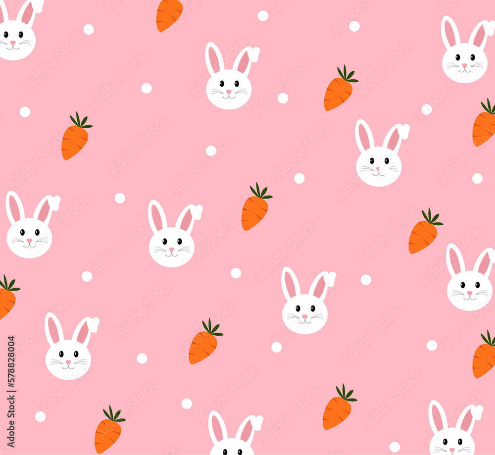 seamless pattern with rabbits seamless pattern with rabbits