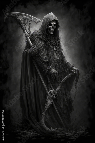 Grim Reaper Illustration