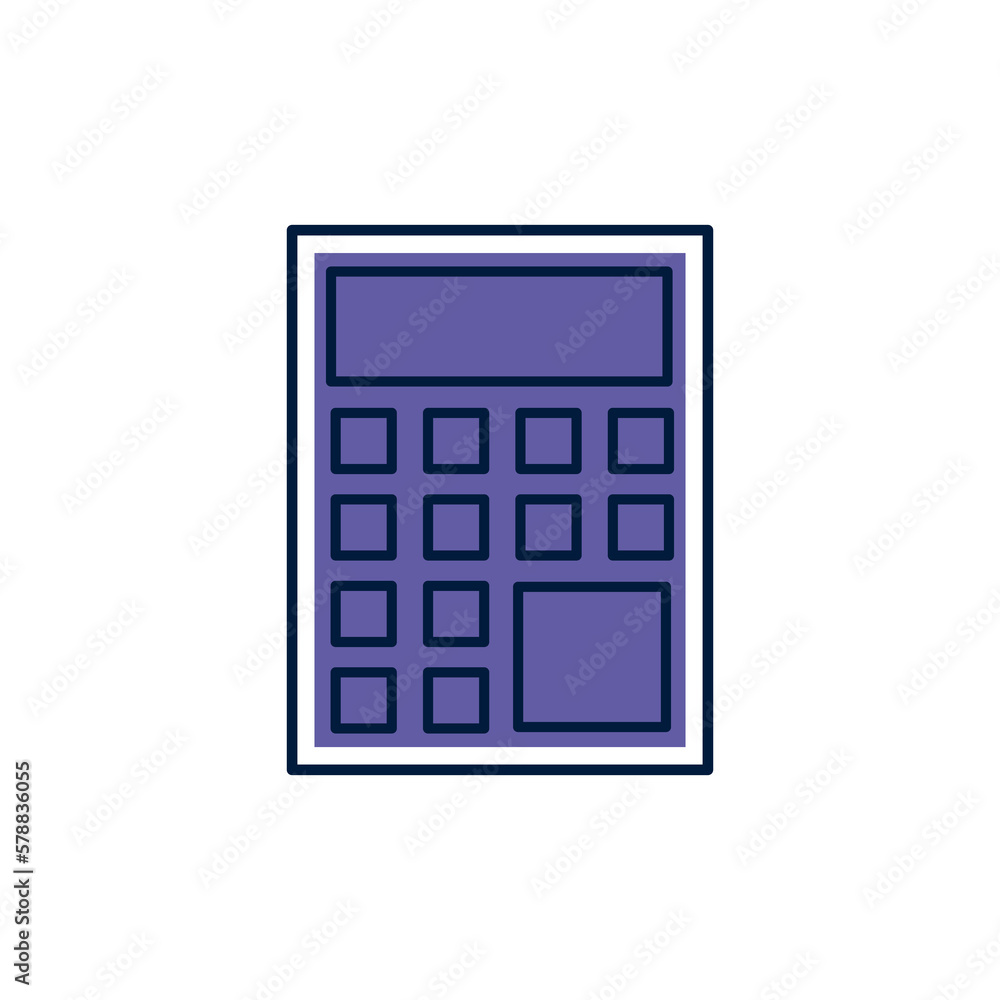 image in png of icon of calculator with transparent background image in png of icon of calculator with transparent background