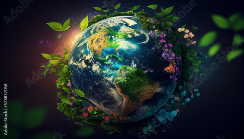 Earth s Day. AI generated