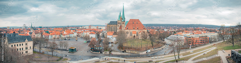 Obraz premium view from the top of the cathedral of st nicholas