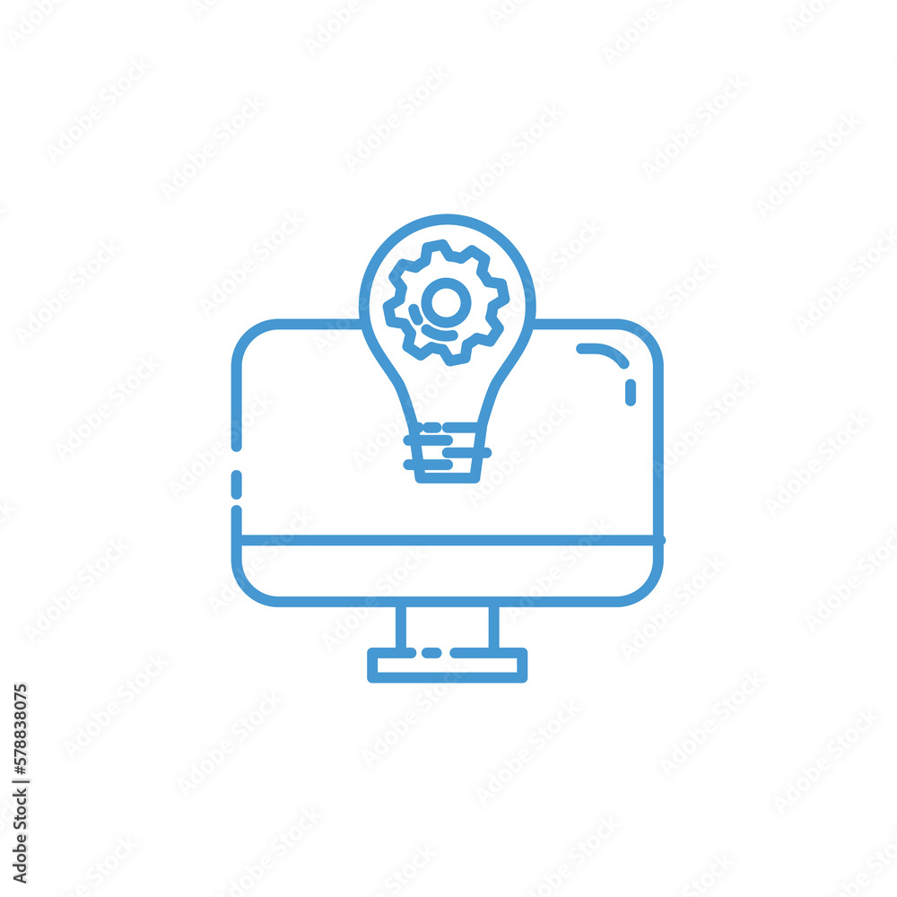 image in png icon of a computer screen on lines with transparent background image in png icon of a computer screen on lines with transparent background