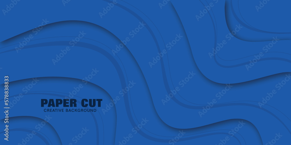 Modern paper cut background. Abstract realistic paper wave decoration for design. Modern paper cut background. Abstract realistic paper wave decoration for design.