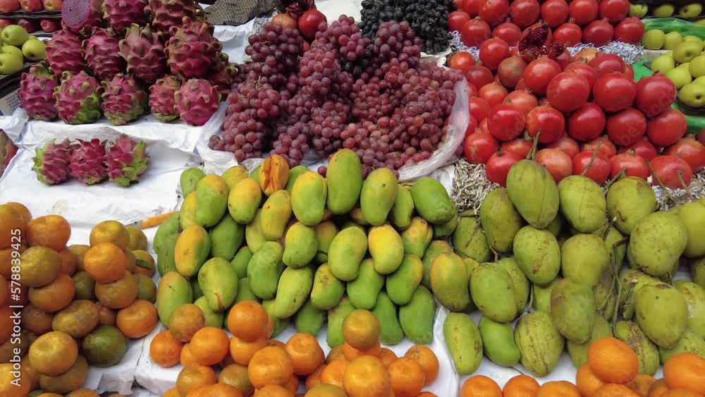 selling fruits at local market in dhaka selling fruits at local market in dhaka
