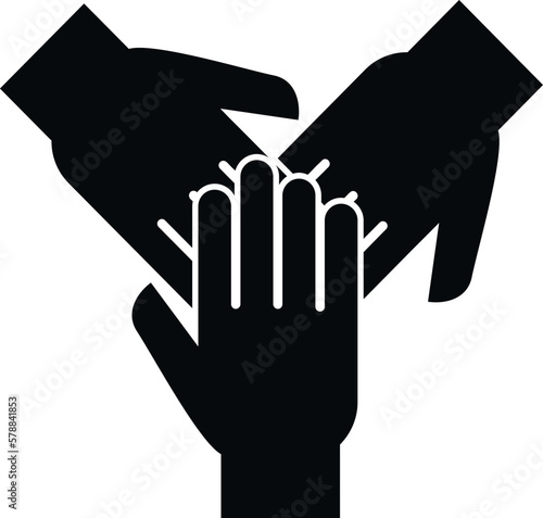 Responsibility icon simple vector. Social trust. Corporate company