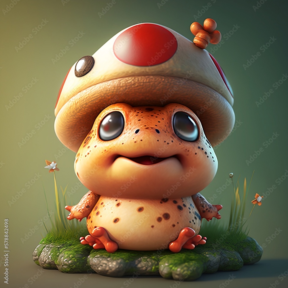 Cute cartoon frog character. Cartoon frog. Frog. Cartoon frog on a ...