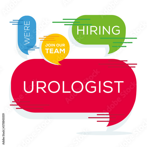 We are hiring (Urologist), Join our team, vector illustration.