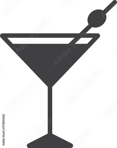 Icono de copa de Martini. Vector