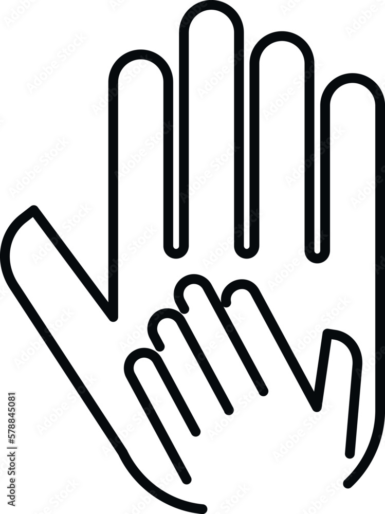 Trust work icon outline vector. Social business. Core vision Trust work icon outline vector. Social business. Core vision